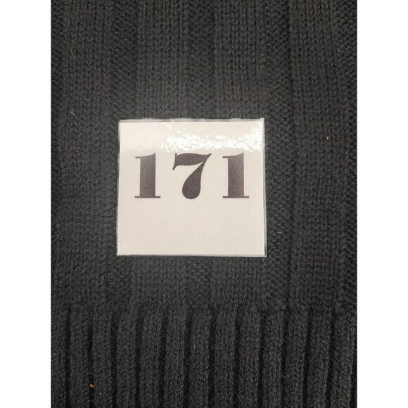 WHBM Women's  LS Mixed Rib Vnk Tunic Black Knit Size M - Picture 10 of 10